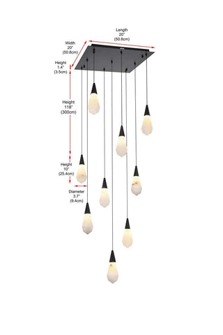 Amora LED Pendant in Black