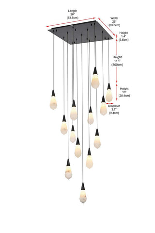 Amora LED Pendant in Black