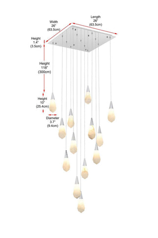 Amora LED Pendant in Chrome
