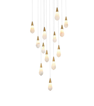 Amora LED Pendant in Satin Gold
