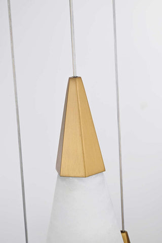 Amora LED Pendant in Satin Gold