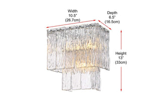 Georgina Three Light Wall Sconce in Chrome