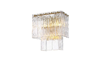 Georgina Three Light Wall Sconce in Satin Gold