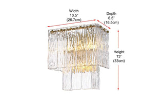 Georgina Three Light Wall Sconce in Satin Gold