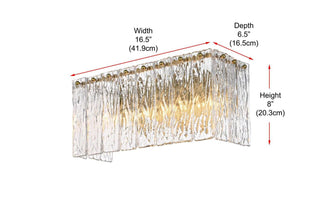 Georgina Four Light Wall Sconce in Satin Gold
