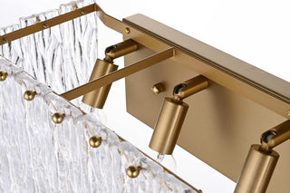 Georgina Five Light Wall Sconce in Satin Gold