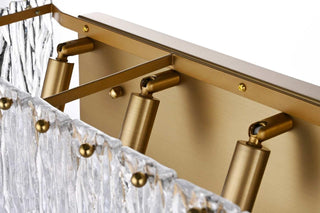 Georgina Six Light Wall Sconce in Satin Gold