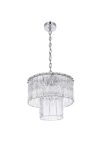 Georgina Six Light Chandelier in Chrome