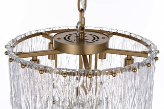 Georgina Six Light Chandelier in Satin Gold