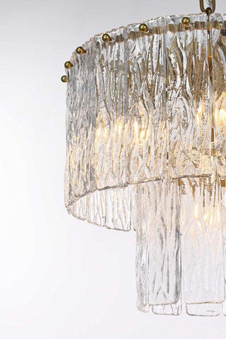 Georgina Six Light Chandelier in Satin Gold