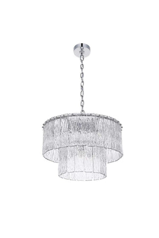 Georgina Nine Light Chandelier in Chrome