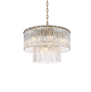 Georgina Nine Light Chandelier in Satin Gold