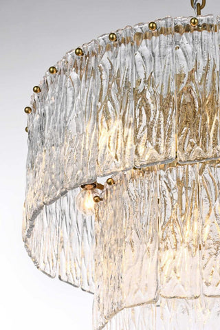 Georgina Nine Light Chandelier in Satin Gold
