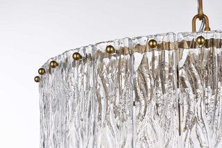 Georgina Nine Light Chandelier in Satin Gold