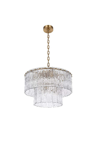 Georgina Nine Light Chandelier in Satin Gold