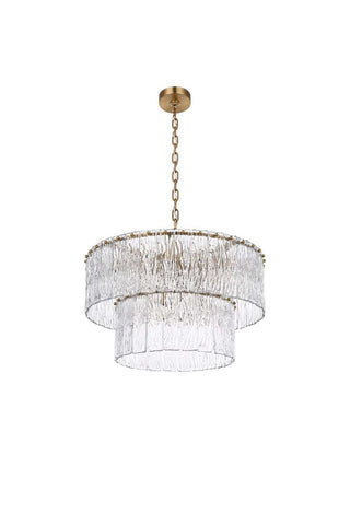 Georgina 12 Light Chandelier in Satin Gold
