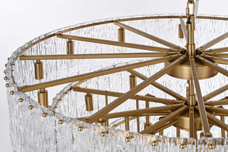 Georgina 34 Light Chandelier in Satin Gold
