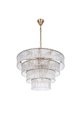 Georgina 34 Light Chandelier in Satin Gold