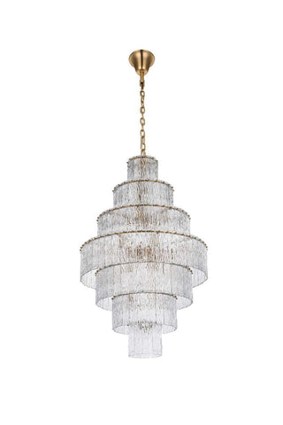 Georgina 37 Light Chandelier in Satin Gold