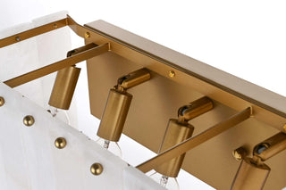 Georgina Four Light Wall Sconce in Satin Gold