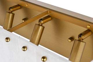 Georgina Six Light Wall Sconce in Satin Gold