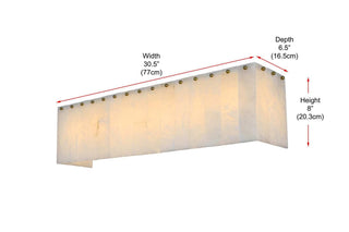 Georgina Six Light Wall Sconce in Satin Gold
