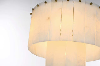 Georgina Six Light Chandelier in Satin Gold