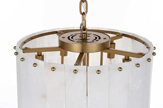 Georgina Six Light Chandelier in Satin Gold