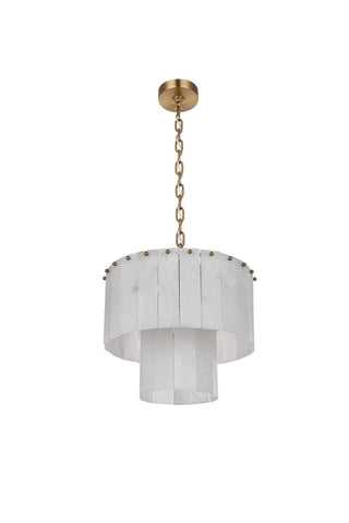 Georgina Six Light Chandelier in Satin Gold
