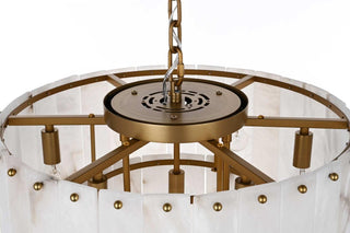 Georgina Nine Light Chandelier in Satin Gold