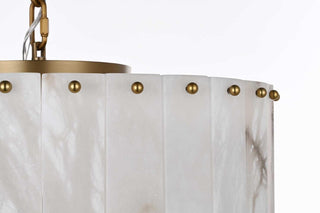 Georgina Nine Light Chandelier in Satin Gold