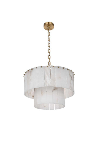 Georgina Nine Light Chandelier in Satin Gold