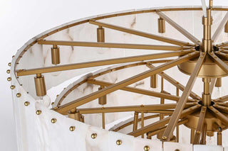 Georgina 34 Light Chandelier in Satin Gold