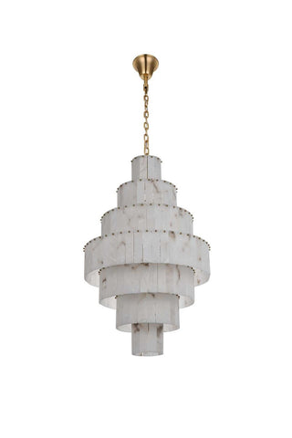 Georgina 37 Light Chandelier in Satin Gold