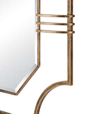 Sojourner Mirror in Antique Gold