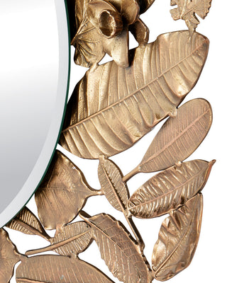Tessellate Mirror in Matte Brass