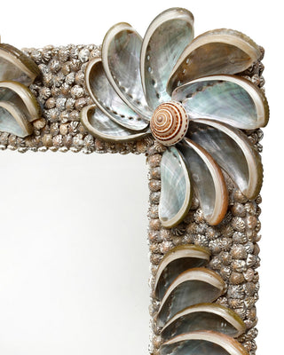 Halcyon Mirror in Natural / Silver