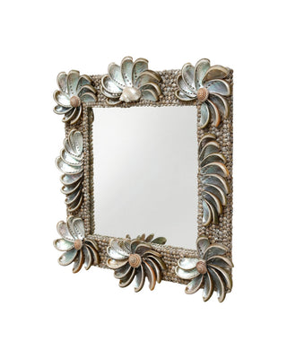 Halcyon Mirror in Natural / Silver