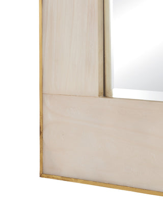 Orin Mirror in Marbled Ivory / Brushed Brass