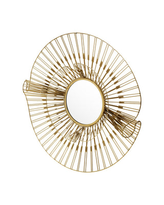 Ruche Mirror in Gold