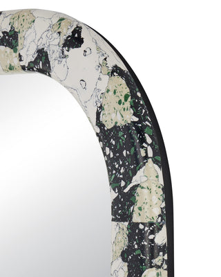 Wolcott Mirror in White / Black / Green
