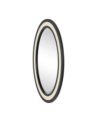 Deanna Mirror in Ivory / Black