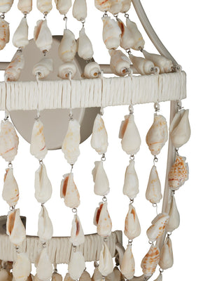Cybele LED Wall Sconce in Natural / Pearlized White / White