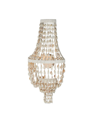 Cybele LED Wall Sconce in Natural / Pearlized White / White