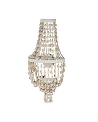 Cybele LED Wall Sconce in Natural / Pearlized White / White