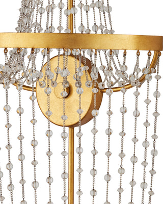 Mademoiselle LED Wall Sconce in Clear / Contemporary Gold Leaf / Contemporary Gold