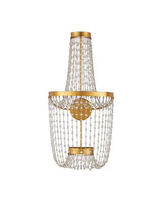 Mademoiselle LED Wall Sconce in Clear / Contemporary Gold Leaf / Contemporary Gold