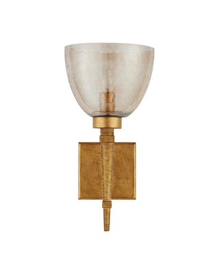 Glistero One Light Wall Sconce in Copper Gold Luster / Mustard Gold