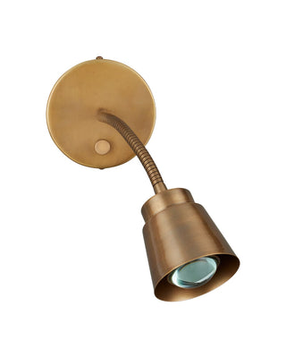 Wilbaux LED Wall Sconce in Antique Brass