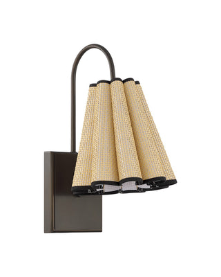 Blithe One Light Wall Sconce in Natural / Dark Bronze